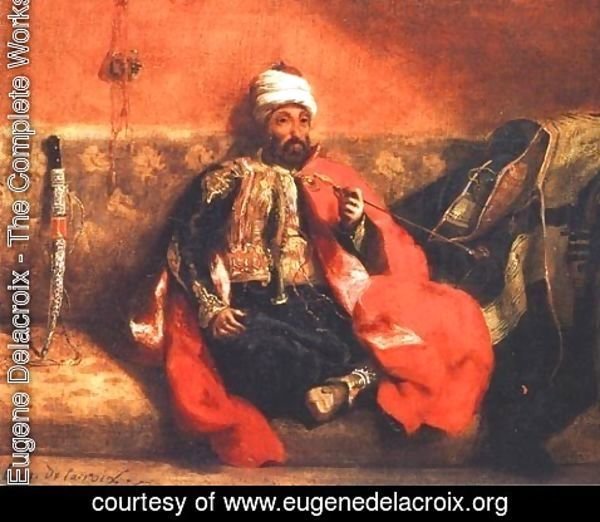 Eugene Delacroix - Smoking Turk