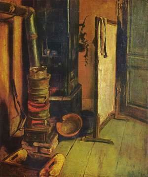 Eugene Delacroix - A corner of the studio