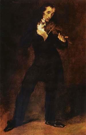 Eugene Delacroix - Portrait of Paganinis