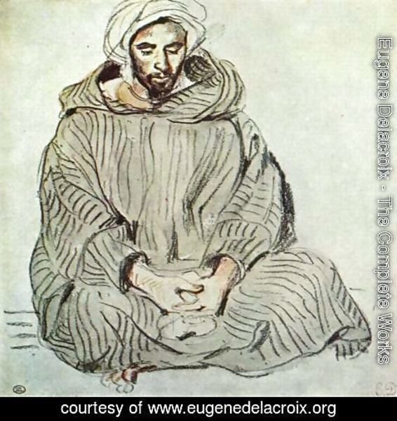 Eugene Delacroix - Sitting Arab in Tanger