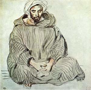 Eugene Delacroix - Sitting Arab in Tanger