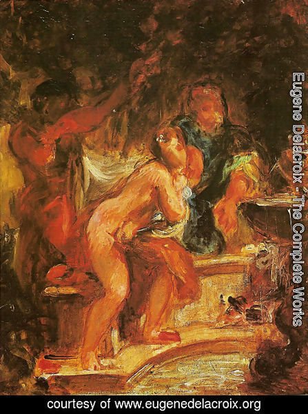 Eugene Delacroix - Susan at the bath