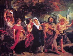 Eugene Delacroix - The flight of Lot