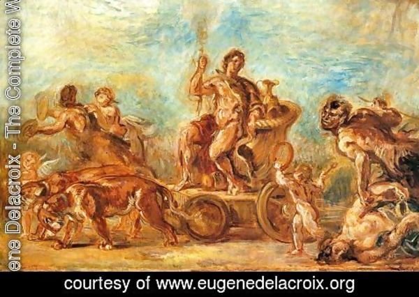 Eugene Delacroix - Triumph of Bacchus