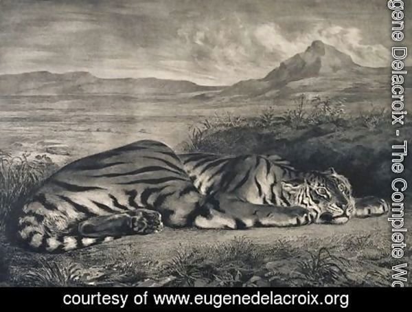 Eugene Delacroix - Le Tigre Royale