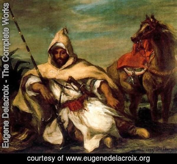 Eugene Delacroix - A Moroccan from the Sultan's Guard