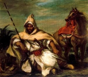 Eugene Delacroix - A Moroccan from the Sultan's Guard