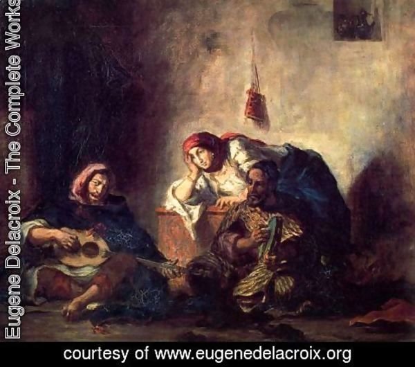 Eugene Delacroix - Jewish Musicians of Mogador
