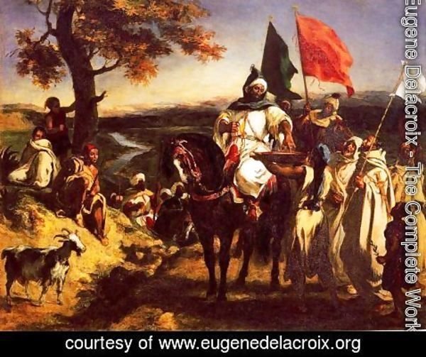Eugene Delacroix - Moroccan Chieftain Receiving Tribute