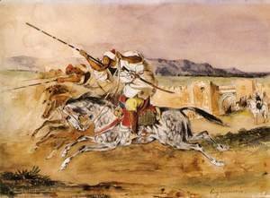 Eugene Delacroix - Arab Fantasia