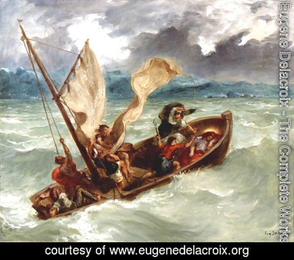 Eugene Delacroix - Christ on the Sea of Galilee