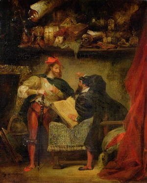 Eugene Delacroix - Faust and Mephistopheles 1826 27