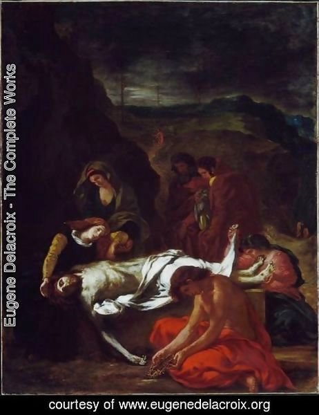 Eugene Delacroix - The Entombment Of Christ 1848