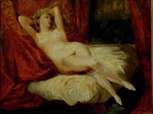 Eugene Delacroix - Woman with White Stockings