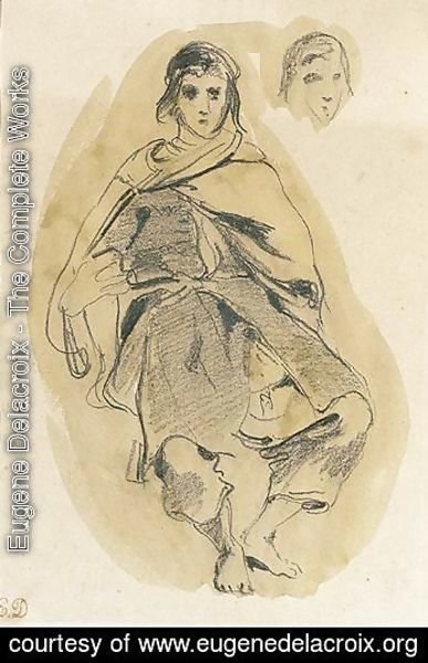 Eugene Delacroix - Une Jeune Fille Marocaine