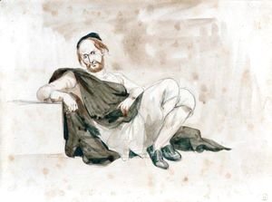 Eugene Delacroix - Marocain Assis