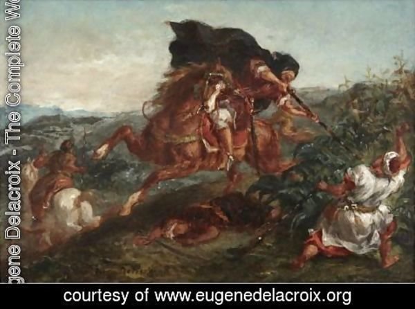 Eugene Delacroix - Le Combat