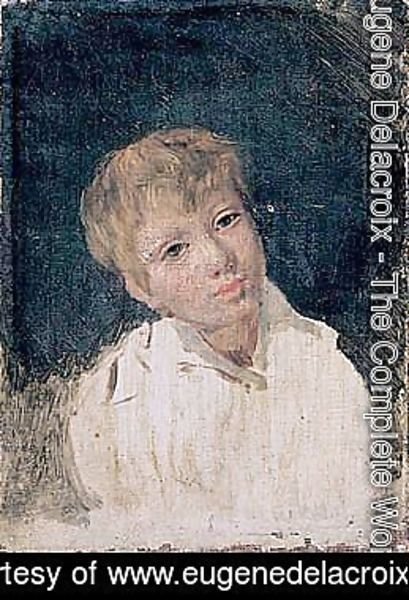 Eugene Delacroix - Portrait De Garconnet
