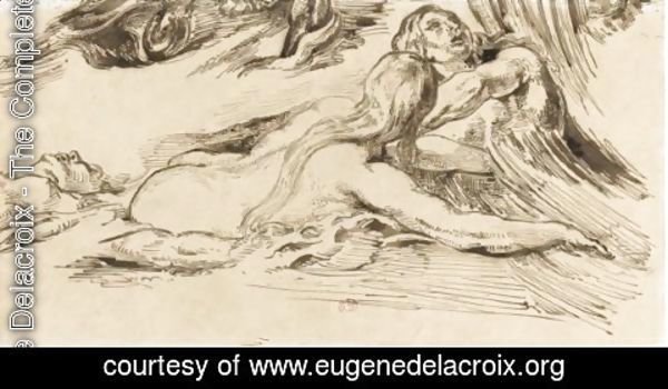 Eugene Delacroix - The Battle Of The Amazons