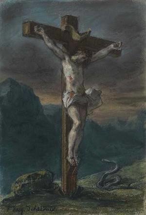 Eugene Delacroix - Christ on the Cross 3
