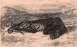 Eugene Delacroix - Panther