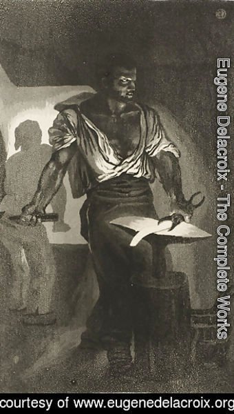 Eugene Delacroix - A Blacksmith