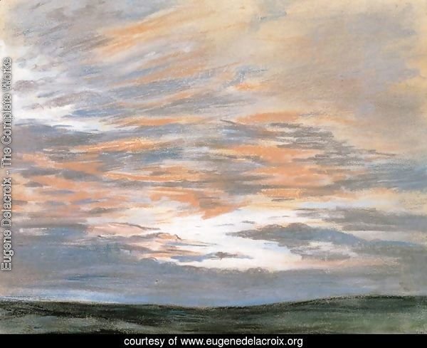 Study of the Sky at Sunset