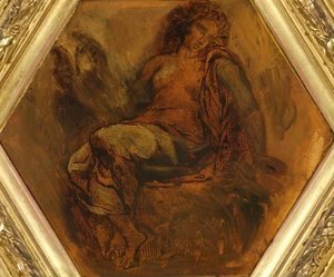 Eugene Delacroix - The Muse of Orpheus