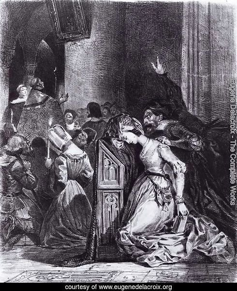 Marguerite in the Church with the Evil Spirits