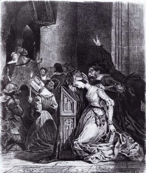 Marguerite in the Church with the Evil Spirits