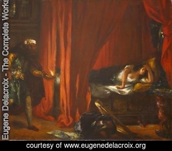 Eugene Delacroix - Othello and Desdemona