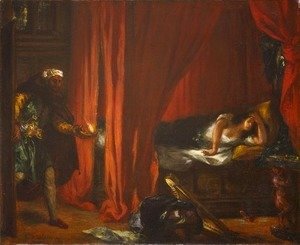 Eugene Delacroix - Othello and Desdemona