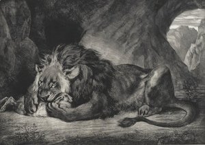Eugene Delacroix - Lion of the Atlas