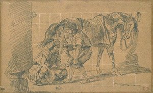 Eugene Delacroix - A blacksmith 2
