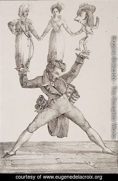 Eugene Delacroix - The Italian Theatre