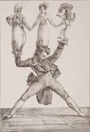 Eugene Delacroix - The Italian Theatre