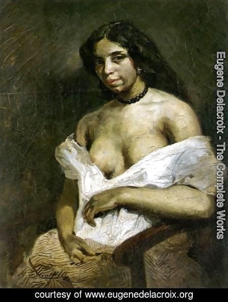 Eugene Delacroix - A Mulatto Woman