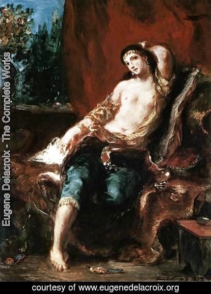 Eugene Delacroix - Odalisque 1857