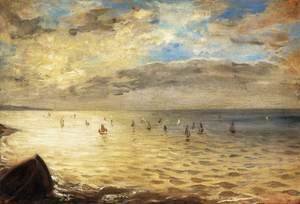 Eugene Delacroix - The Sea from the Heights of Dieppe 1852