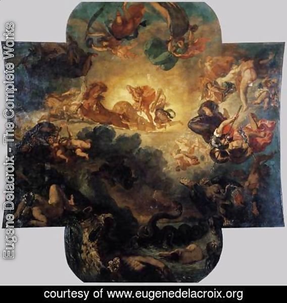 Eugene Delacroix - Apollo Vanquishing The Python