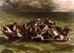 Eugene Delacroix - Shipwreck of Don Juan 1840