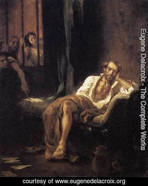 Eugene Delacroix - Tasso in the Madhouse 1839