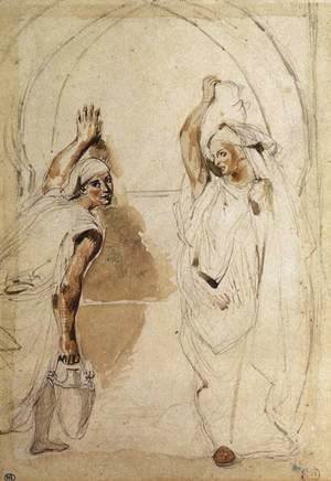 Eugene Delacroix - Two Women at the Well 1832