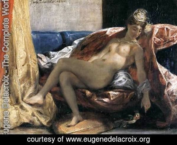 Eugene Delacroix - Woman with a Parrot 1827