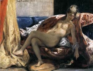 Eugene Delacroix - Woman with a Parrot 1827