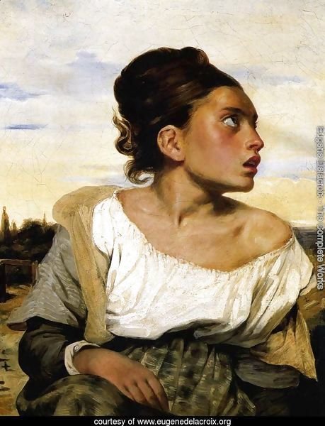 Girl Seated in a Cemetery 1824