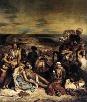 Eugene Delacroix - The Massacre at Chios (1) 1824