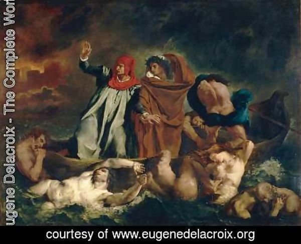 Eugene Delacroix - The Barque of Dante 1822