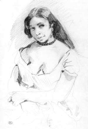 Eugene Delacroix - Aspasia