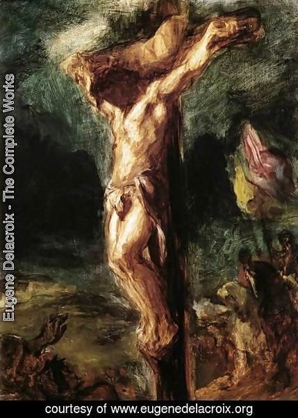 Eugene Delacroix - Christ on the Cross (sketch) 1845